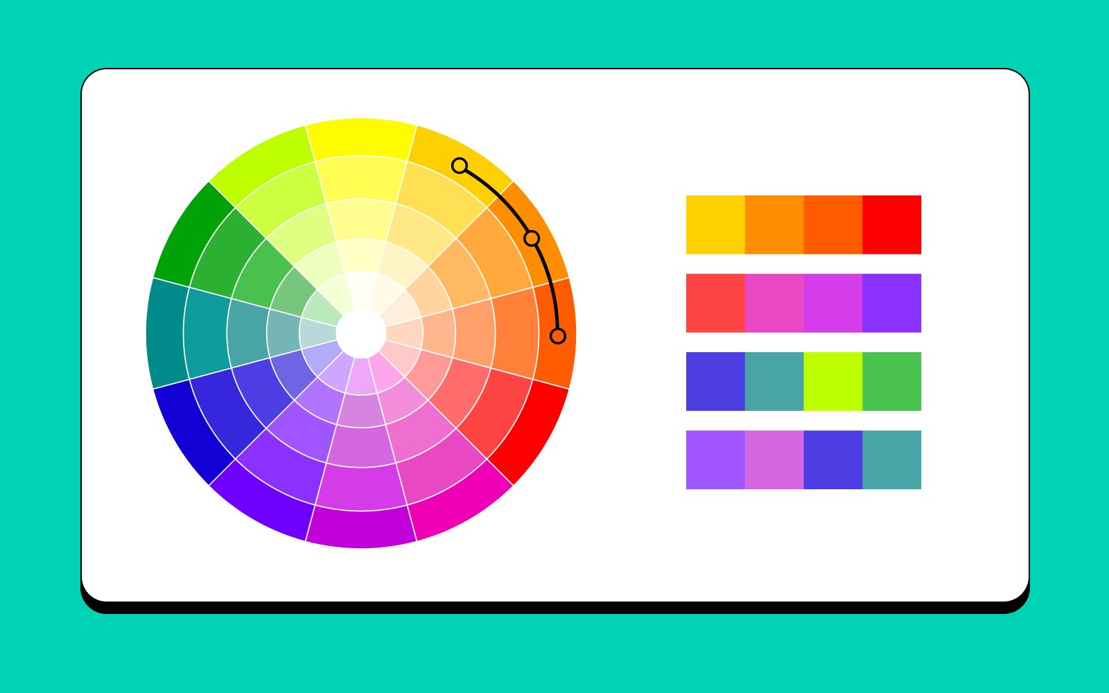 Analogous color palette