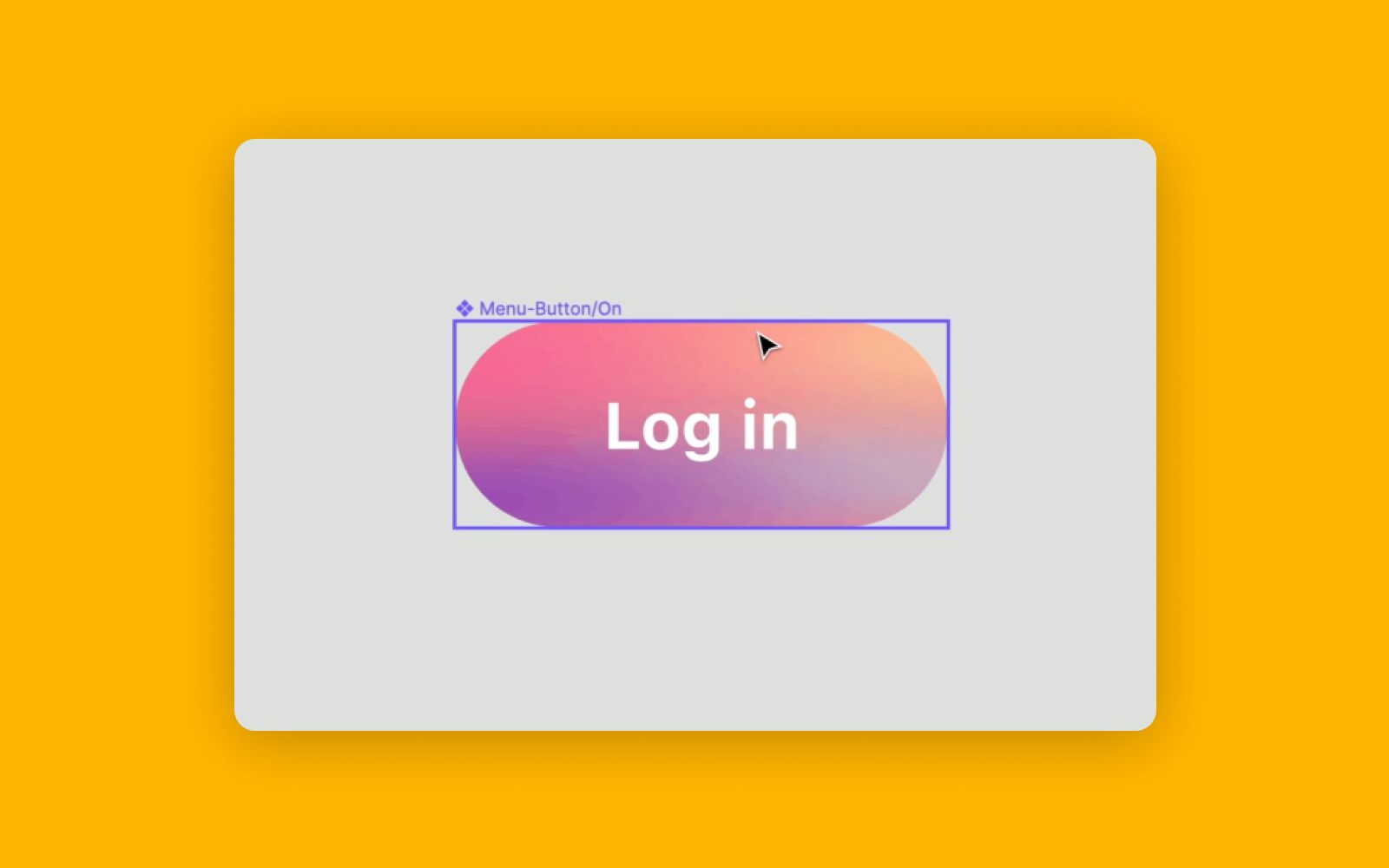 Create the hover animation for the login button