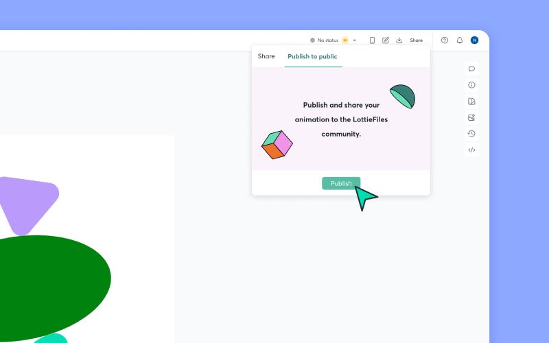 Click the Publish to public tab