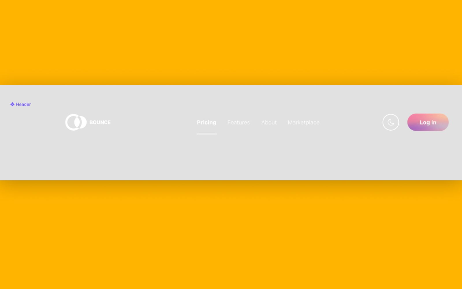 Update the header component